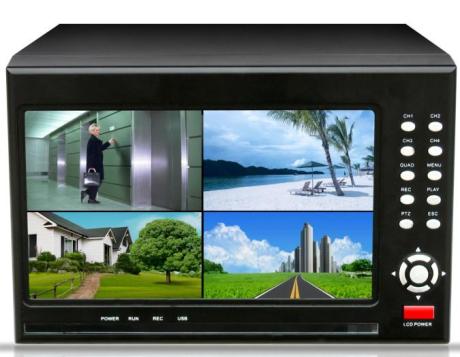 4 канален DVR с вграден дисплей 1