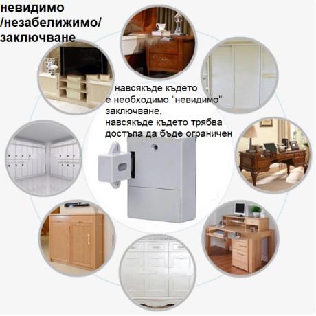 Безключова скрита електронна ключалка 1